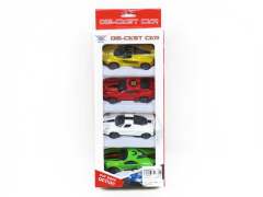 1:50 Die Cast Car Pull Back(4in1) toys