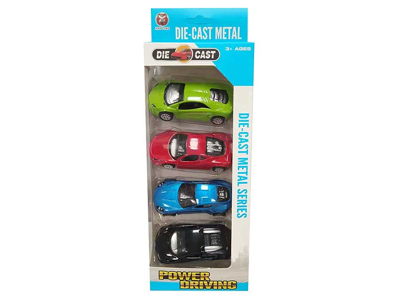 1:50 Die Cast Car Pull Back(4in1) toys