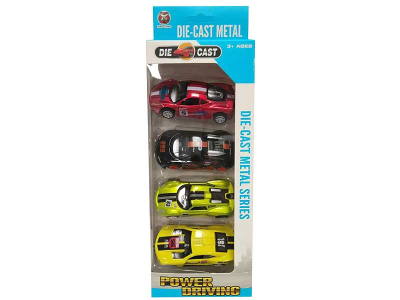 1:50 Die Cast Racing Car Pull Back(4in1) toys