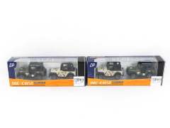 Die Cast Jeep Pull Back(2in1)