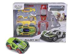 Die Cast Diy Car Pull Back toys