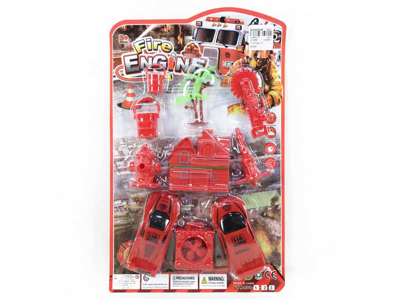 Pull Back Fire Engine Set(2in1) toys