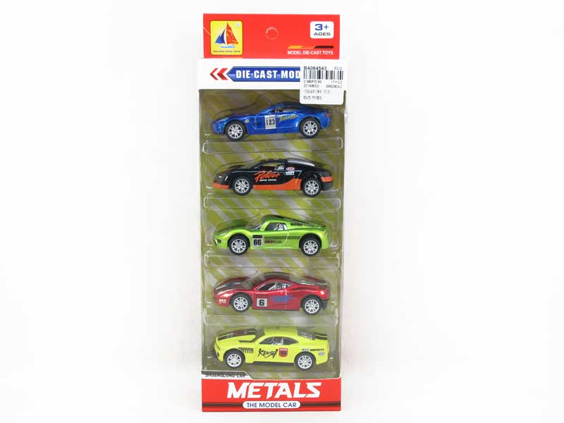 1:50 Die Cast Racing Car Pull Back(5in1) toys