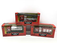 1:64 Die Cast Fire Engine Pull Back(3S)