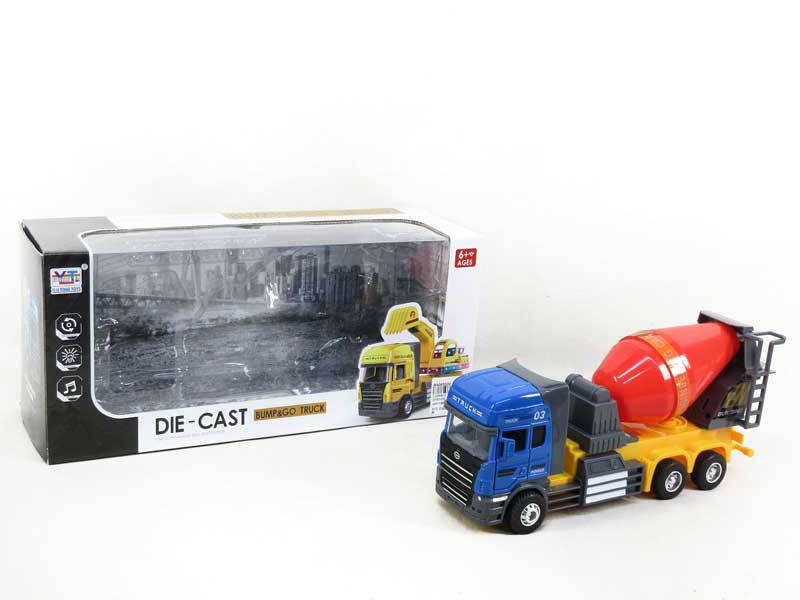 Die Cast Truck Pull Back Construction W/L_M toys