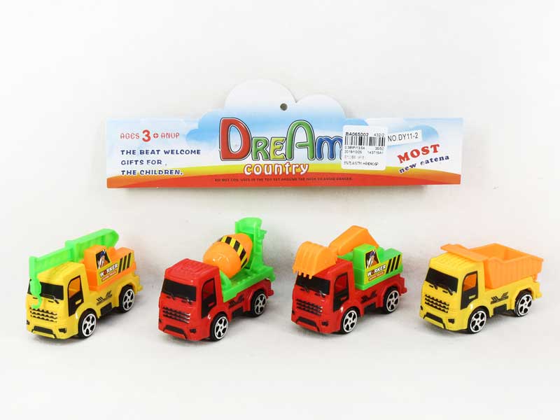 Pull Back Construction Truck(4in1) toys