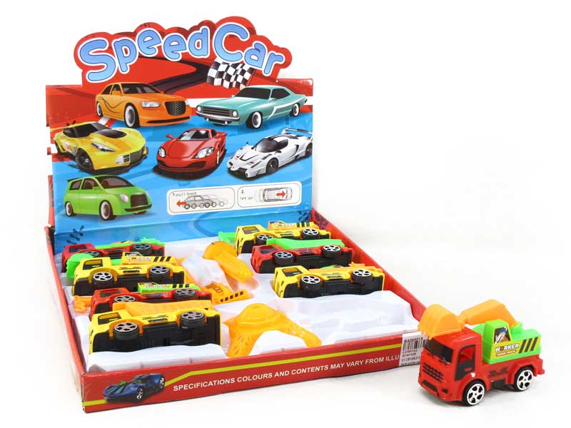 Pull Back Construction Truck Set(8in1) toys