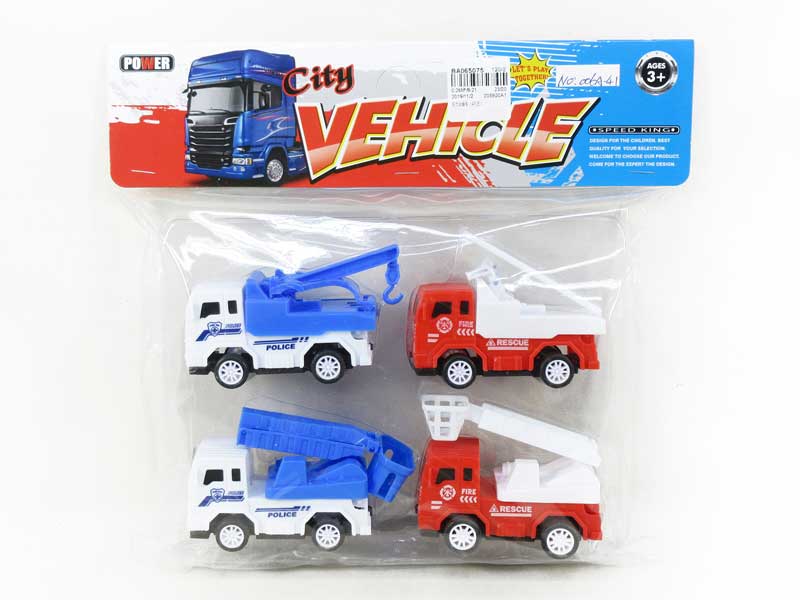 Pull Back Traffic Car(4in1) toys
