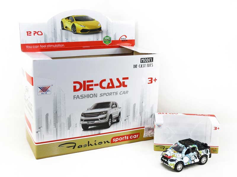 1:36 Die Cast Car Pull Back(12in1) toys