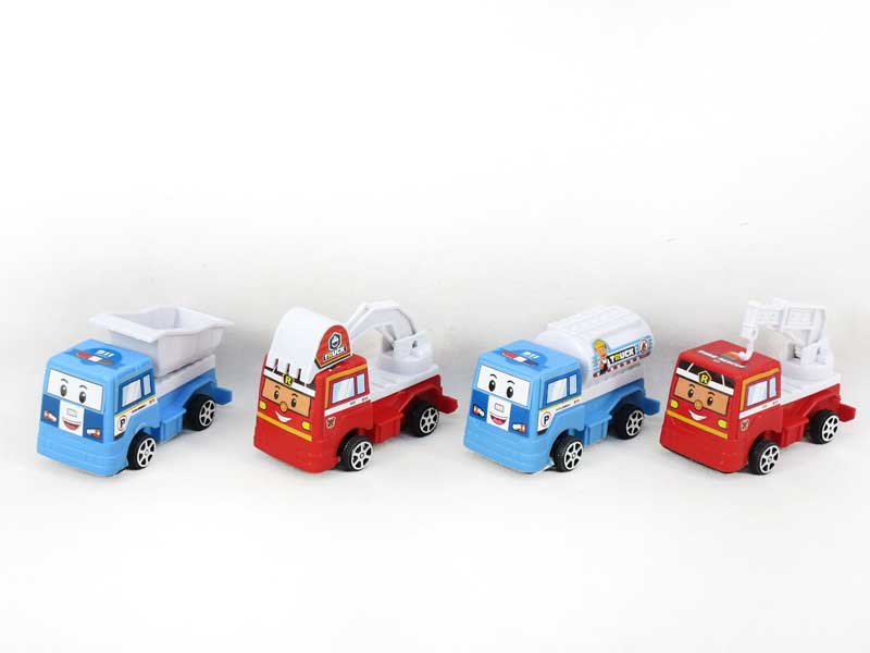 Pull Back Construction Truck(4S2C) toys