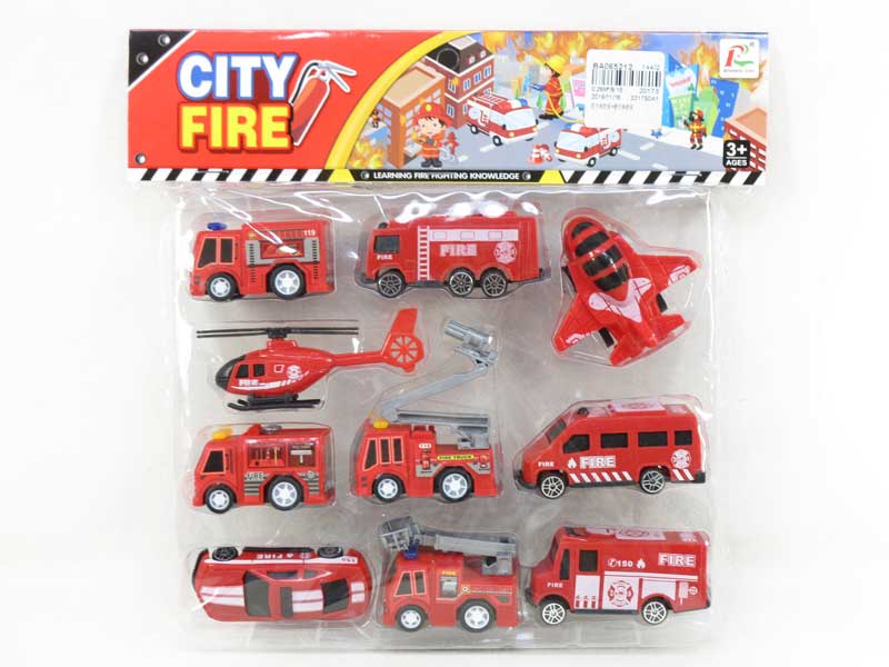 Pull Back Fire Engine & Free Wheel Fire Engine toys