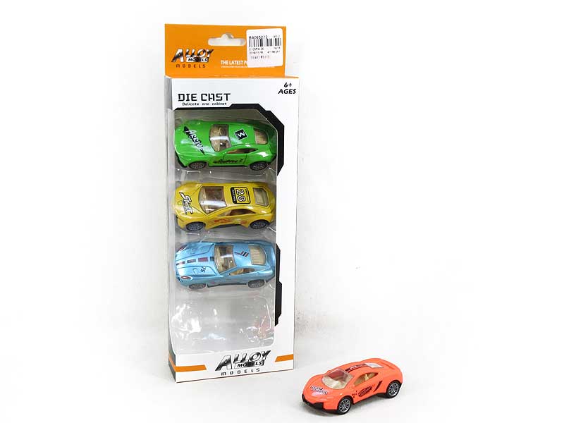 1:50 Die Cast Racing Car Pull Back(4in1) toys