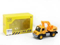 1:32 Die Cast Construction Truck Pull Back W/L_M(3S)