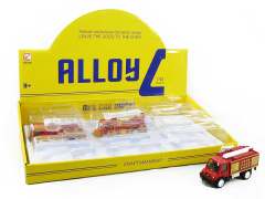 1:42 Die Cast Fire Engine Pull Back W/L_M (12in1)