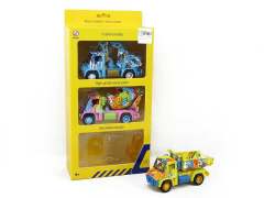 1:32 Die Cast Construction Truck Pull Back W/L_M(3in1)