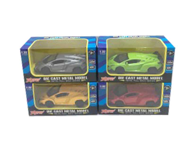 1:32 Die Cast Car Pull Back(4C) toys