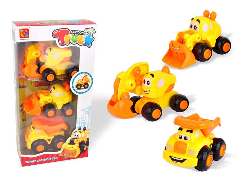 Pull Back Construction Truck(3in1) toys