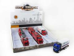 Die Cast Fire Engine Pull Back W/L_S(12in1)