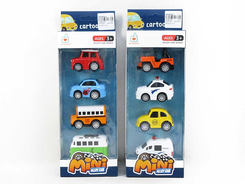 Die Cast Car Pull Back(4in1) toys