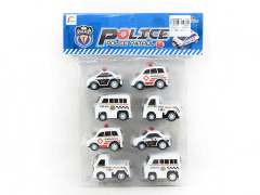 Pull Back Police Car(8in1) toys