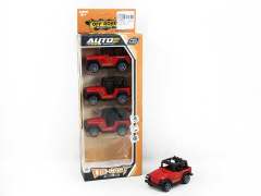 1:64 Die Cast Cross-country Car Pull Back(4in1) toys