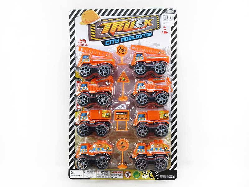 Pull Back Construction Truck Set(8in1) toys