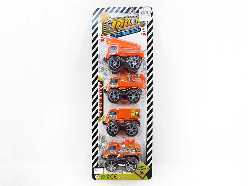 Pull Back Construction Truck(4in1) toys