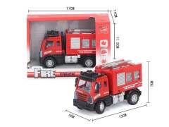1:64 Pull Back Fire Engine toys