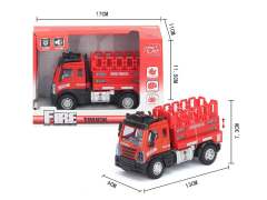 1:64 Pull Back Fire Engine toys