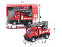 1:64 Pull Back Fire Engine