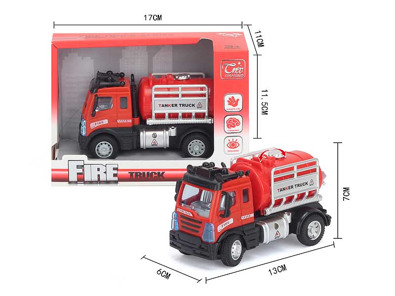 1:64 Pull Back Fire Engine toys