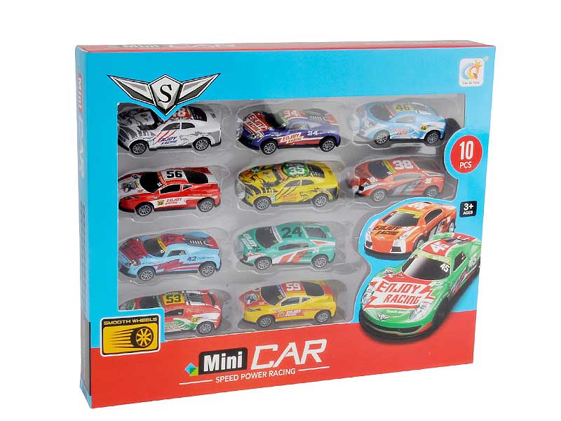 1:64 Die Cast Car Pull Back(10in1) toys