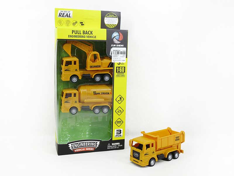 Pull Back Construction Truck(3in1) toys