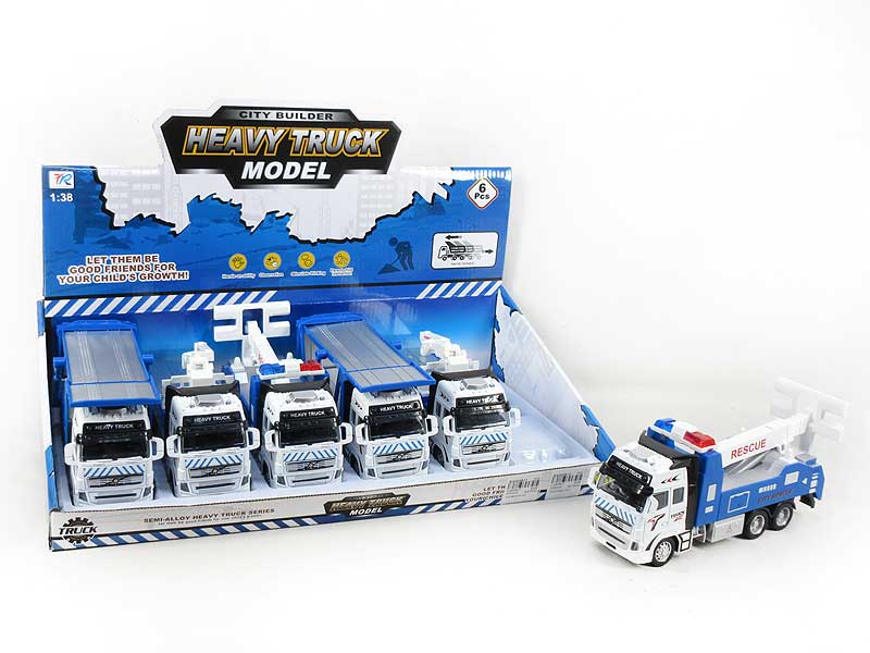 Die Cast Rescue Car Pull Back(6in1) toys