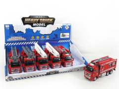Die Cast Fire Engine Pull Back W/L_S(6in1)