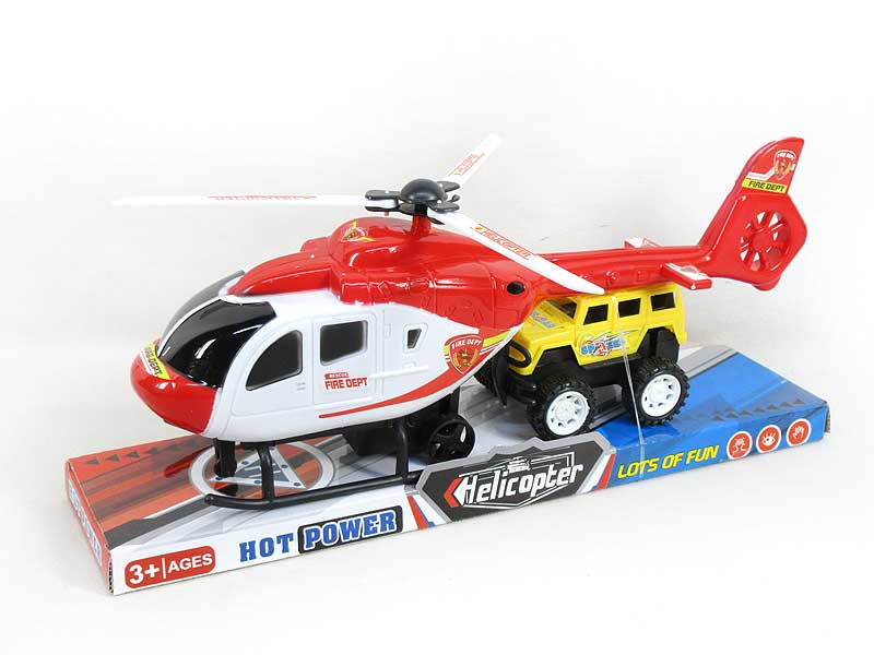 Pull Back Helicopter & Free Wheel Car toys