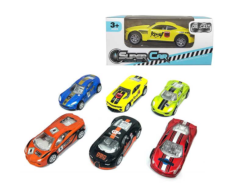 1:50 Die Cast Racing Car Pull Back(6S) toys