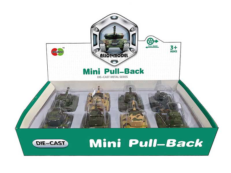 Die Cast Tank Pull Back(8in1) toys