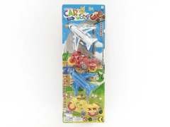 Pull Back Airplane & Motorcycle(4in1)