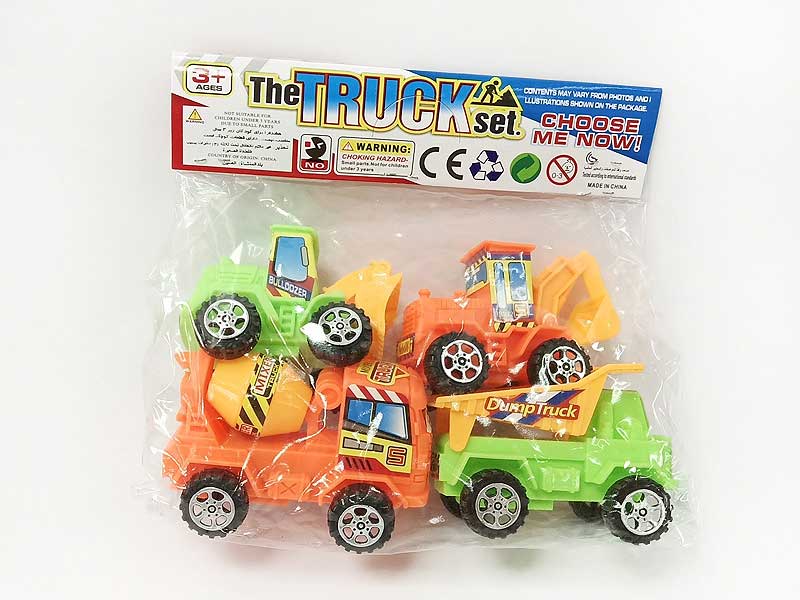 Pull Back Construction Truck(4in1) toys