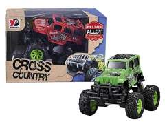 Die Cast Cross-country Jeep Pull Back(4S)