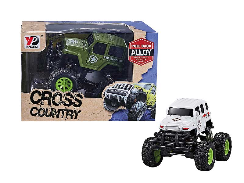 Die Cast Cross-country Jeep Pull Back(4S) toys