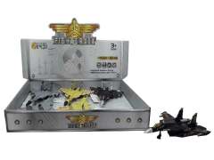 Die Cast Battleplane Pull Back W/L_M(6in1) toys