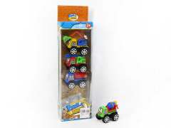 Pull back construction truck, mini truck, toy truck, pull back car (4 in 1)