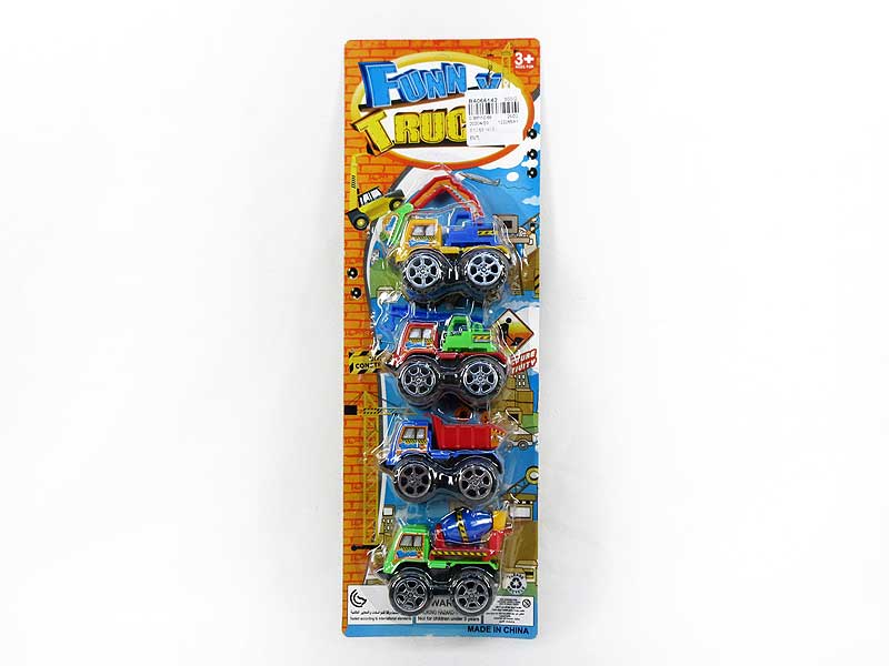 Pull Back Construction Truck(4in1) toys