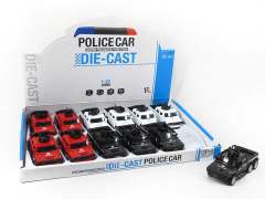 1:32 Die Cast Police Car Pull Back(12in1) toys