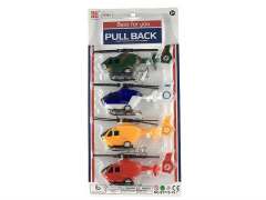 Pull Back Helicopter(4in1)