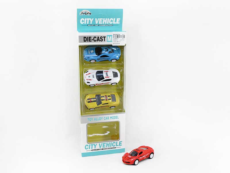 1:54 Die Cast Racing Car Pull Back(4in1) toys