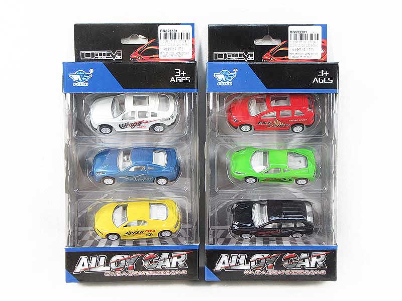 1:64 Die Cast Car Pull Back(3in1) toys