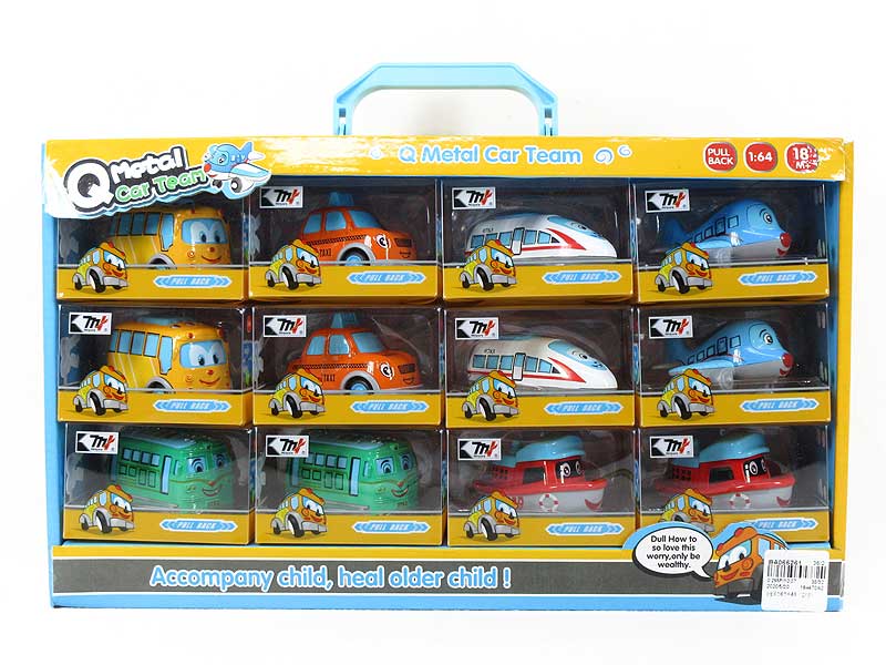 Die Cast Car Pull Back(12in1) toys